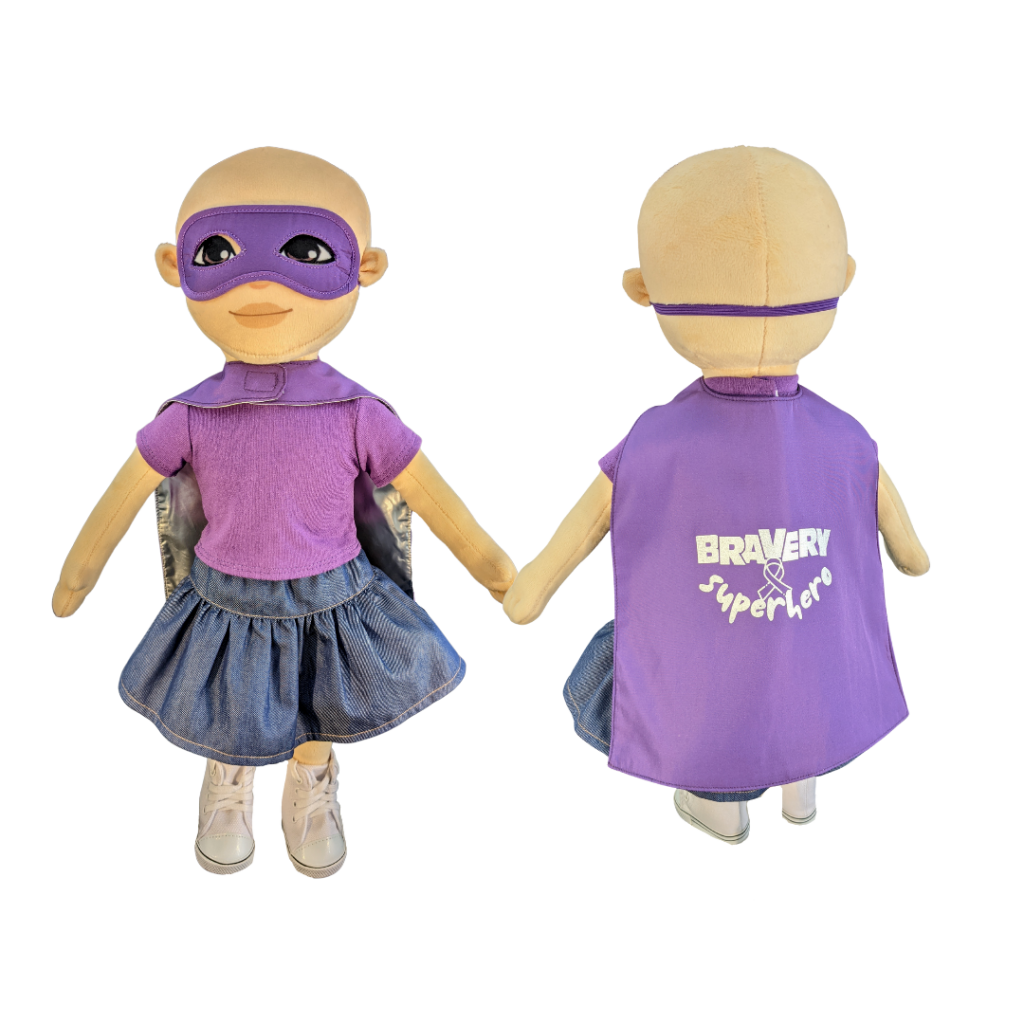 Cape + Mask Set (Doll Size) – Purple