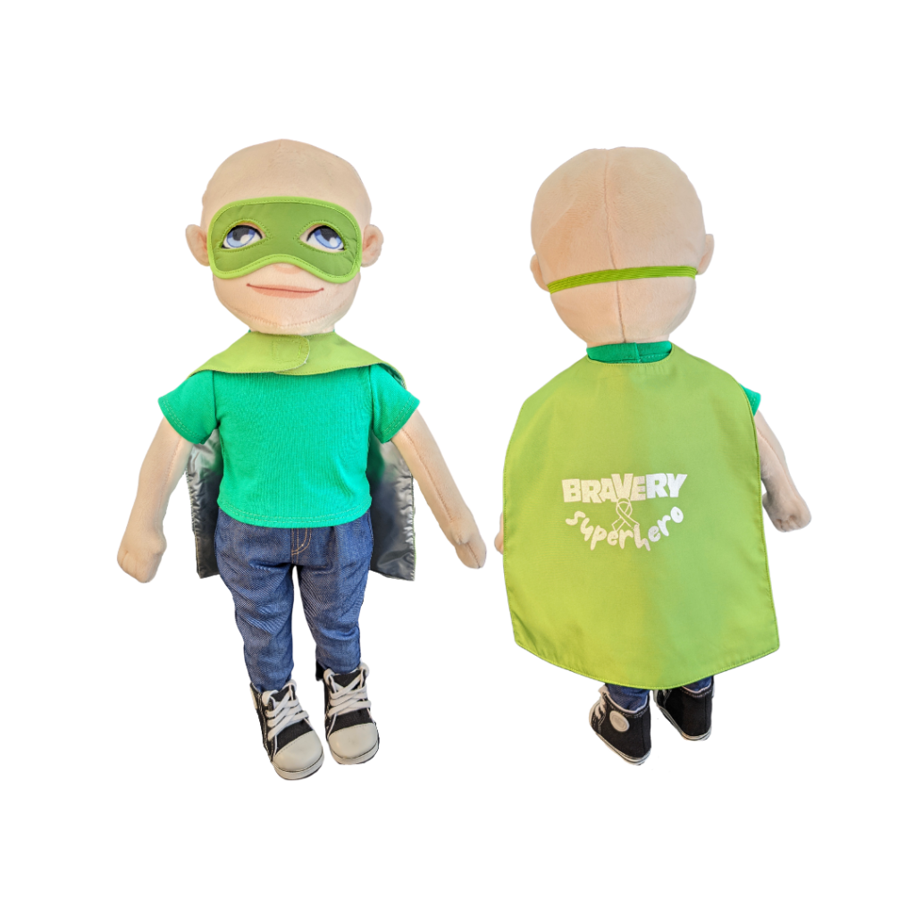 Cape + Mask Set (Doll Size) – Green