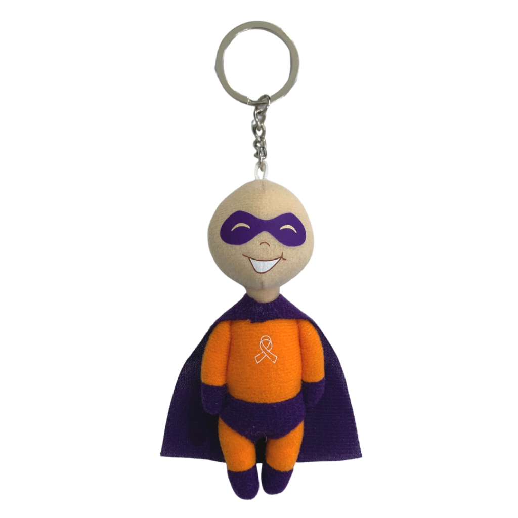 Brave Superhero Keyring – Orange